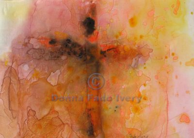 Silk Cross with Orange